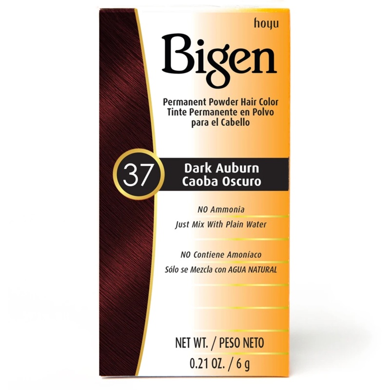 Bigen Permanent Powder Hair Color 37 Dark Auburn