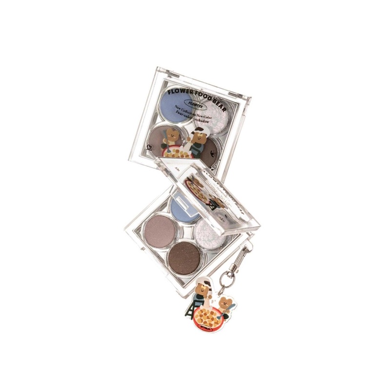 Flortte Flower Food Bear Four-Color Eyeshadow 3.6g 01#