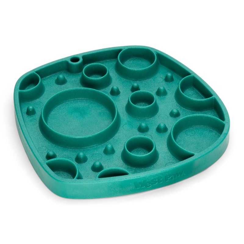 Seaflex Bubbles Feast Mat – All-in-One Slow Feeder & Lick Mat Kelp Green