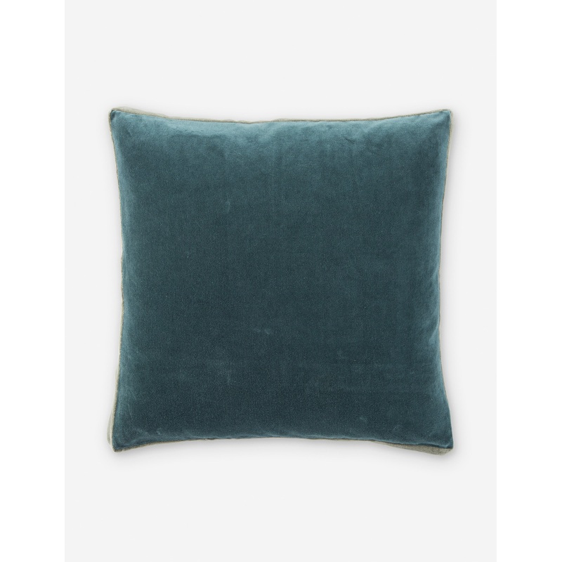 Clune Pillow Teal and Gray Down