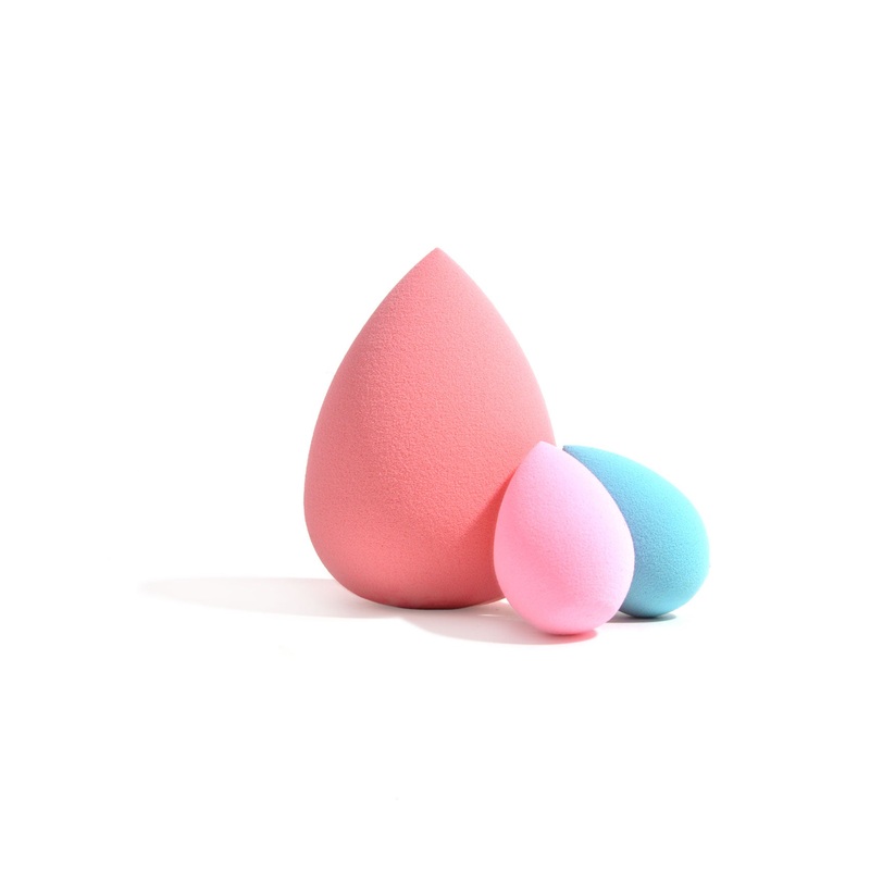 Affordable Makeup Sponge Trio Fuchsia