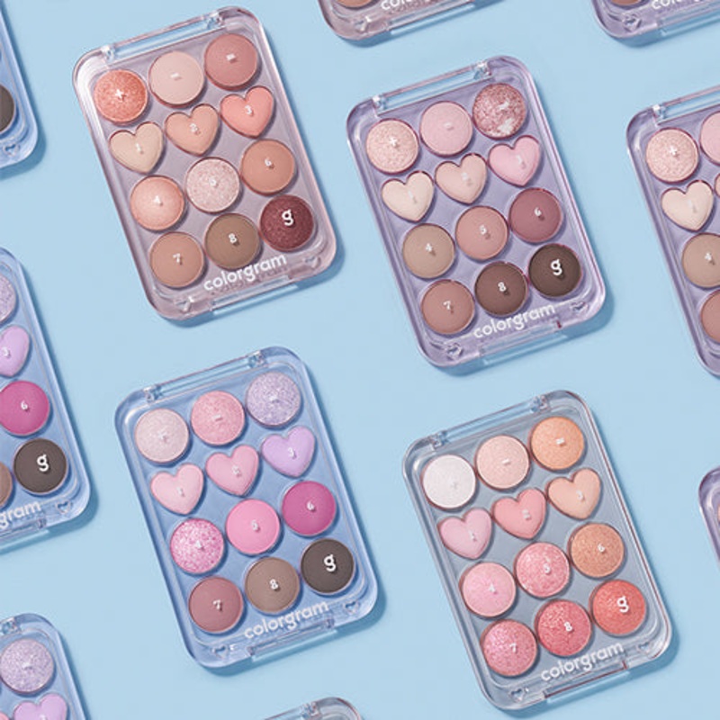 [colorgram] Pin Point Eyeshadow Palette (2 colors) 01 PEACH & CORAL