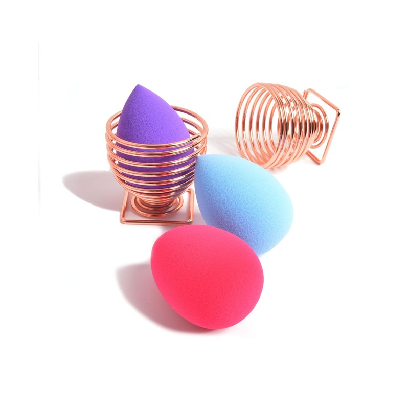 S.he Makeup Sponge with Holder Beige