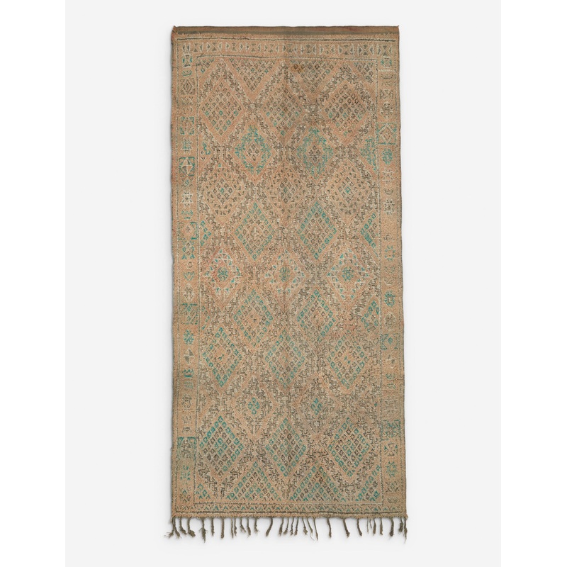 Vintage Moroccan Hand-Knotted Wool Rug No. 13, 6’2″ x 13’1″