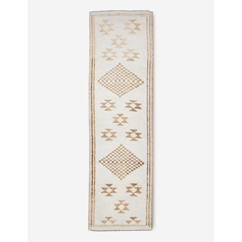 Vintage Turkish Hand-Knotted Wool Runner Rug No. 203, 2’11” x 11’6″