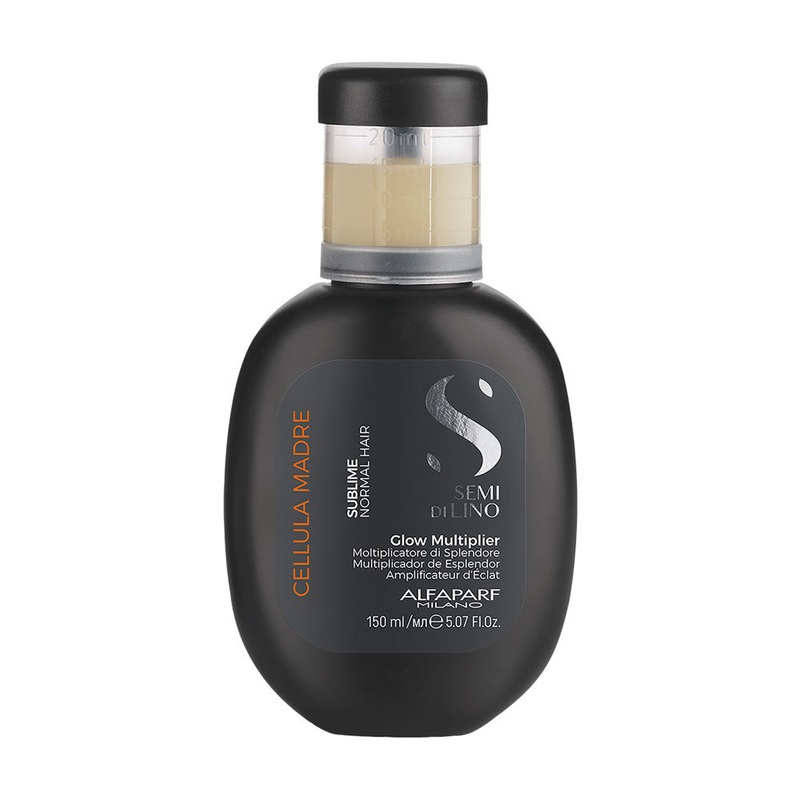 Alfaparf Semi Di Lino Sublime Glow Multiplier 150 ml / 5.07 oz | For Normal Hair | Cellula Madre