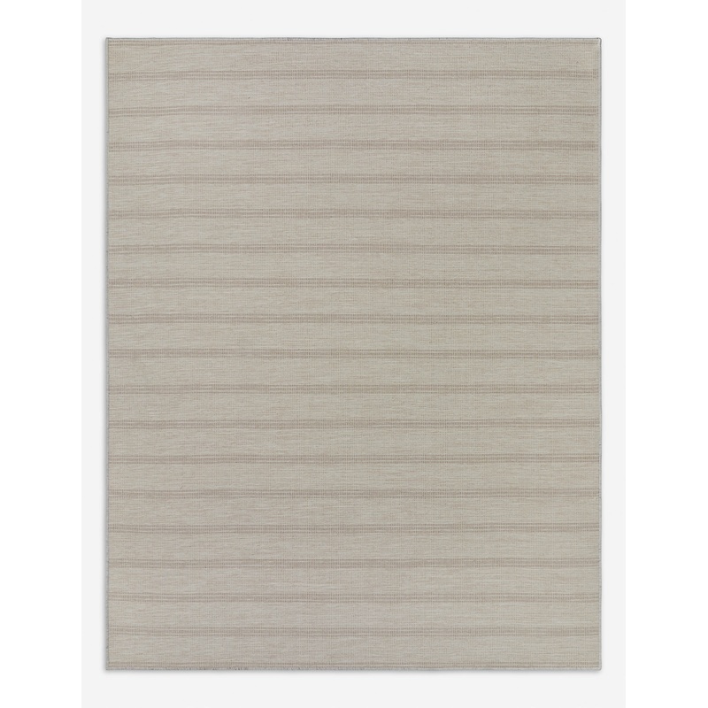 Custom Cheyenne Flatweave Wool Rug, Parchment 2′ 3′