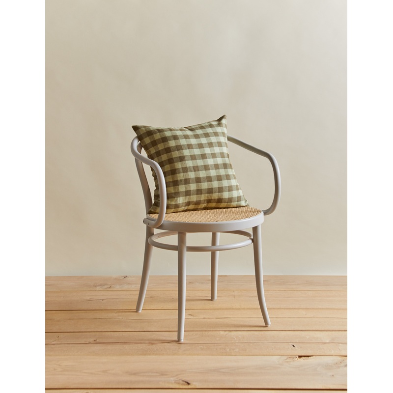Essential Gingham Pillow by Hawkins New York Blush and Terracotta Square