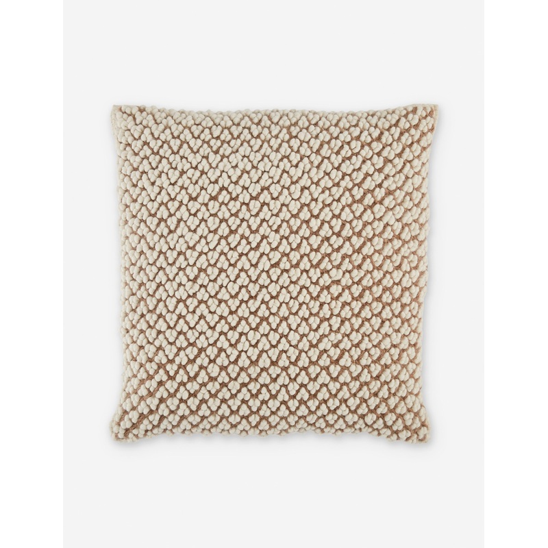 Luan Pillow Tan and Ivory Down