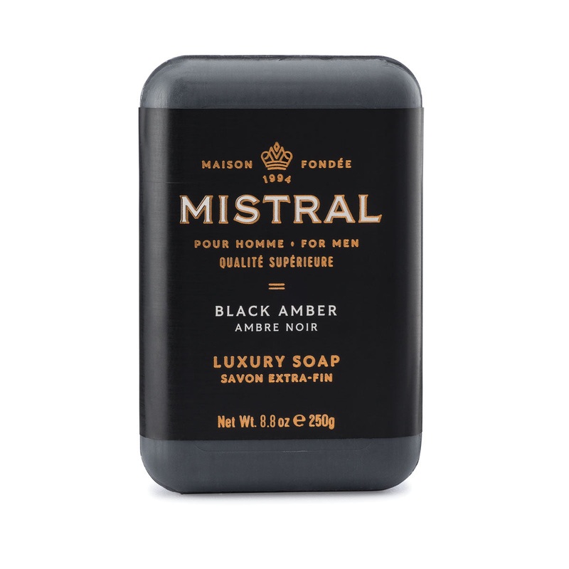 Mistral Luxury Soap Bar 8.8 oz / 250 g – Black Amber