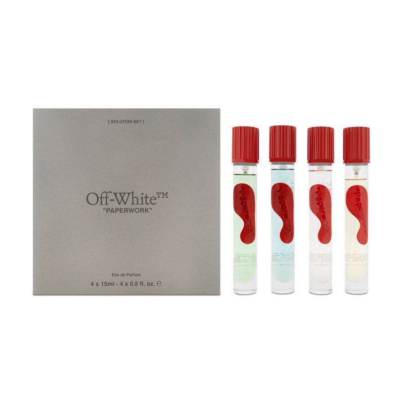 Off-White Paperwork Solution Set 4 x 15ml Eau De Parfum Unisex