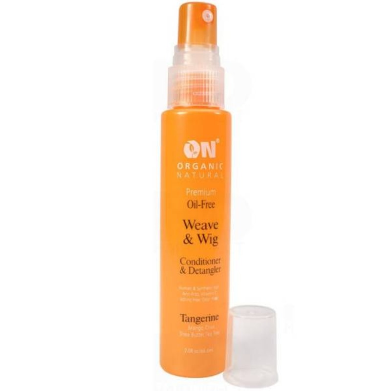 Organic Natural Weave & Wig Conditioner & Detangler Spray Tangerine 8 oz