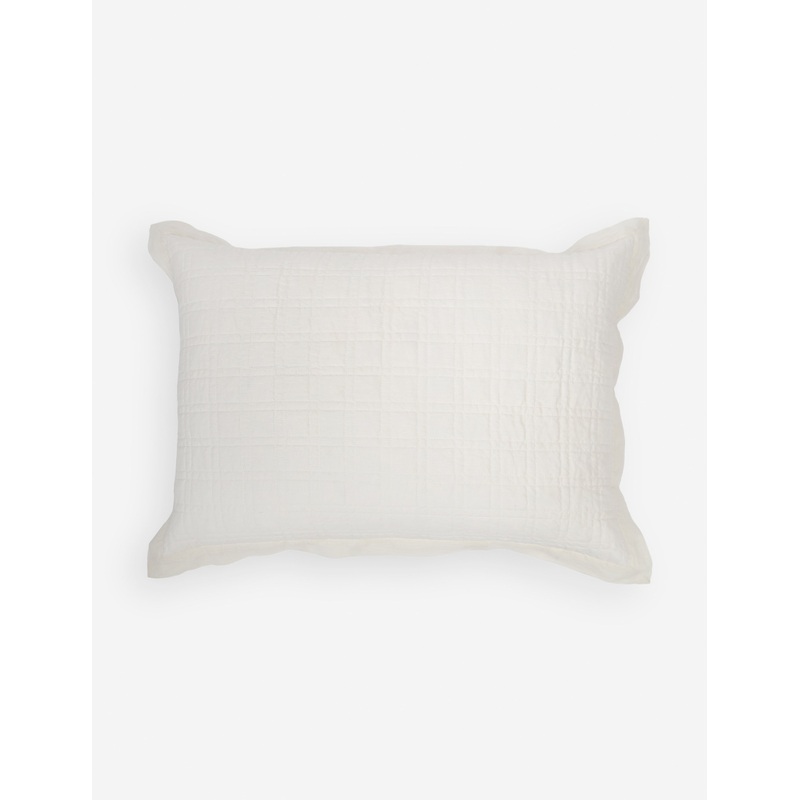 Owen Linen Cotton Sham by Pom Pom at Home Cream Standard