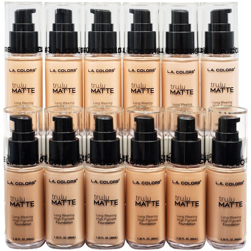 L.A. Colors Truly Matte Foundation Assorted – Wholesale 15 Units (CLM35ASS)