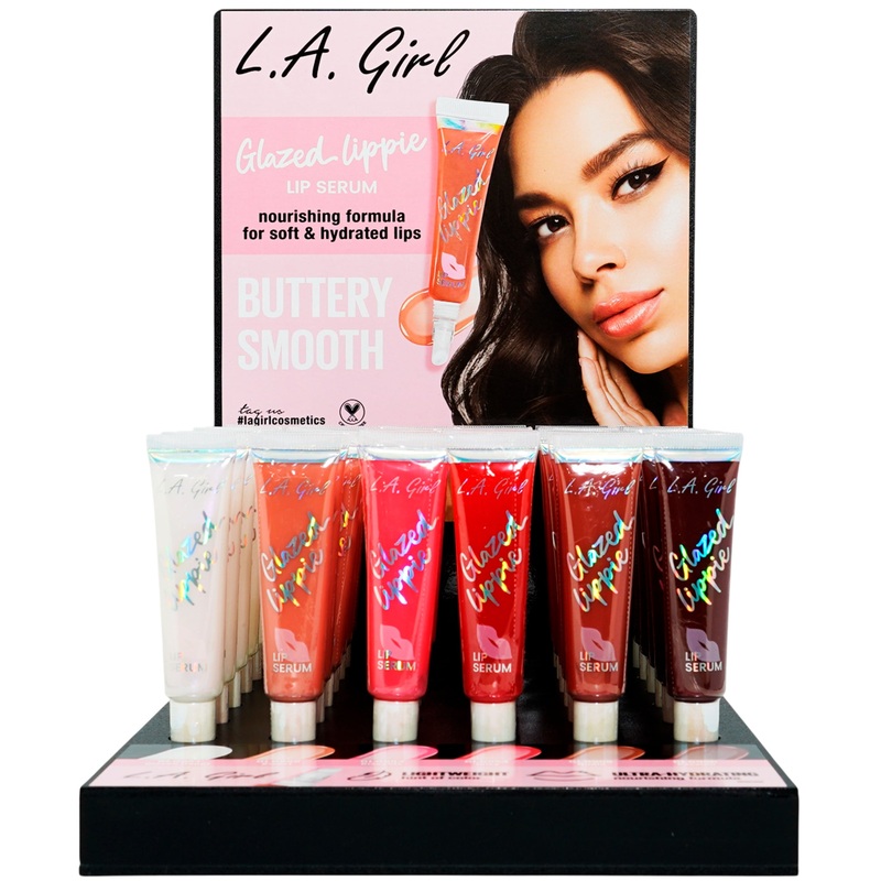 L.A. Girl Glazed Lippie Lip Serum – Wholesale Display 36 Units (GPD545)