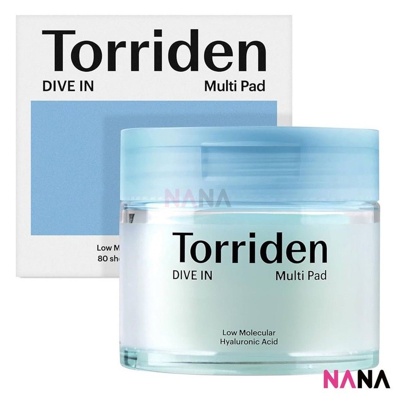 Torriden Dive In Low Molecular Hyaluronic Acid Toner Pad 80sheets