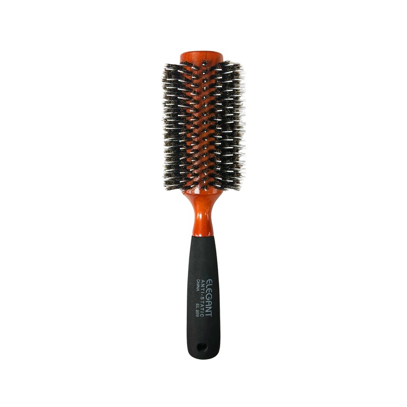 Elegant #859 Anti-Static Round Nylon & Porcupine Hairbrush (2.5″)