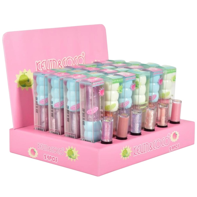 Kevin & Coco Lip Glaze Party – Wholesale Display 24 Units (KC259404)