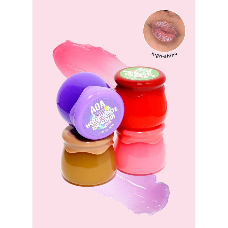 AOA Honey Pot Lip Balm Strawberry