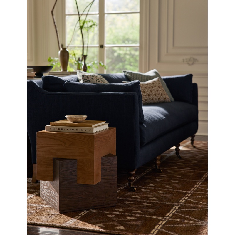 Brayden Side Table Russet and Cocoa