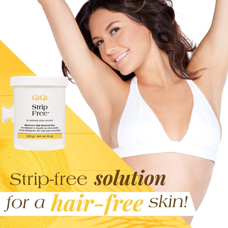 GiGi Microwave Hair Removal Wax 8 oz / 226 g – Strip Free | No Epilating Strips Needed