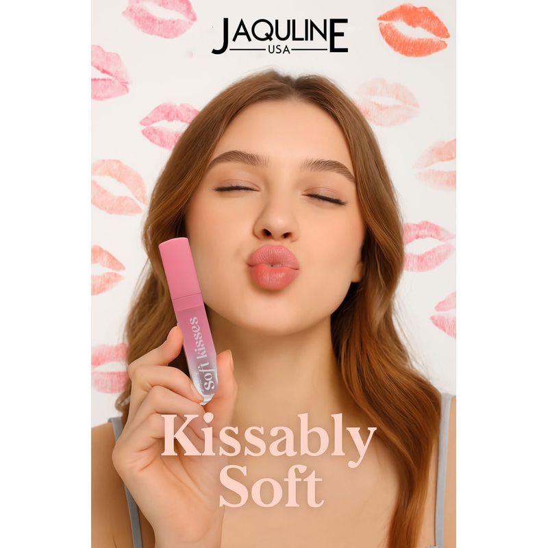 Jaquline USA Soft Kisses Liquid Lipstick long lasting, Matte Finish & Silky-Smooth Texture, Enriched with Hyaluronic Acid & Vitamin E, Mocha Mist 06, 4ml