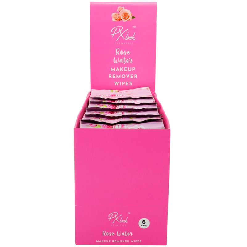 Px Look Makeup Remover Wipes Rose Water – Wholesale Display 6 Units (N-201-14)