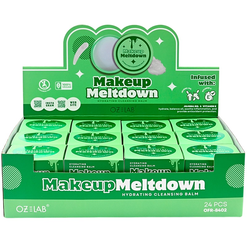 Oz Lab Makeup Meltdown Hydrating Cleansing Balm – Wholesale Display 24 Units (OFR-8402)