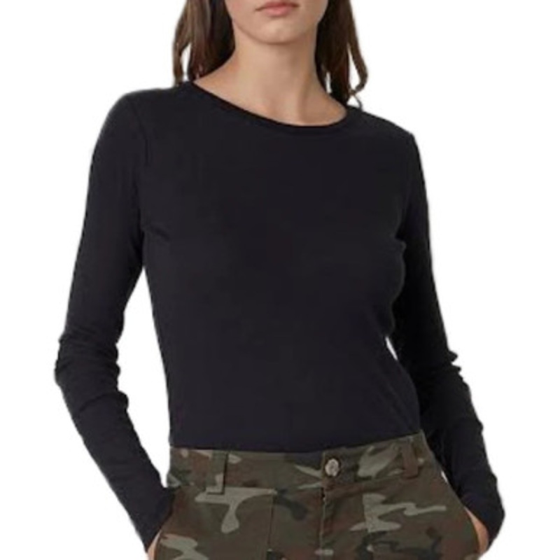 Bayler Scoop Long Sleeve Tee – Black.