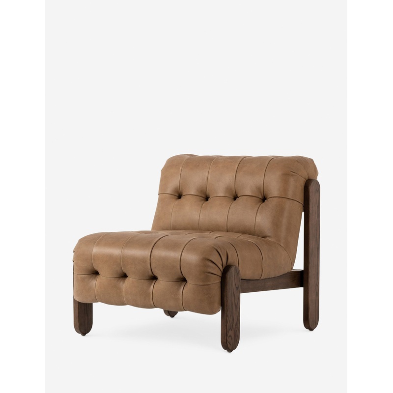 Cantor Leather Accent Chair Tan Leather