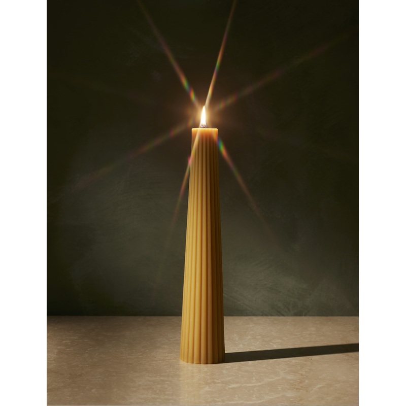 Fluted Pillar by Green Tree Home Natural