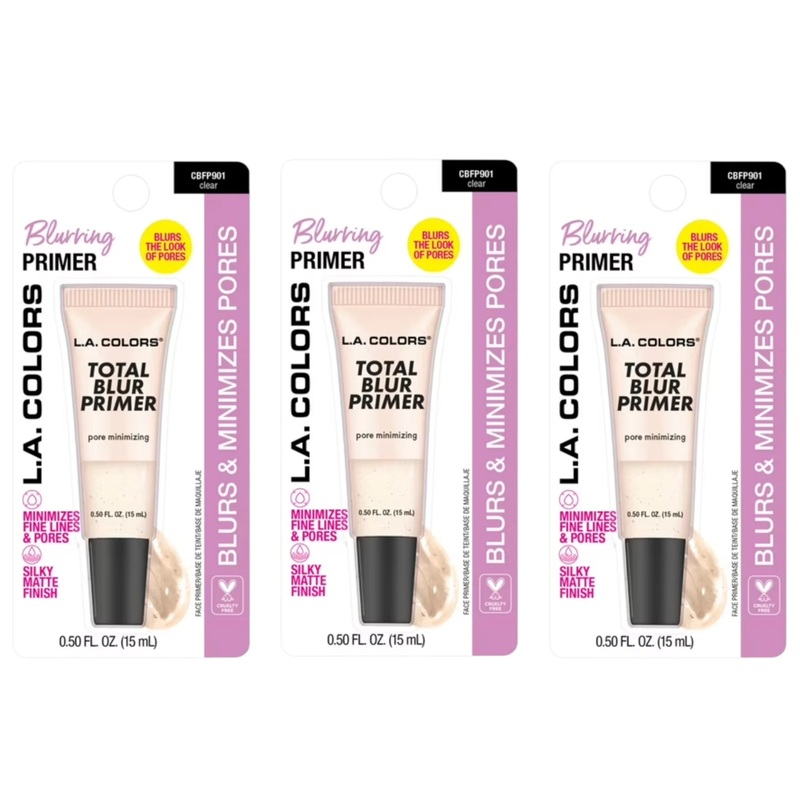 L.A. Colors Total Blur Primer Clear – Wholesale 3 Units (CBFP901)