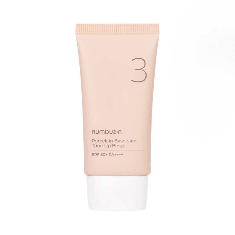 numbuzin No. 3 Porcelain Base-skip Tone Up Beige 50mL SPF50+ PA++++