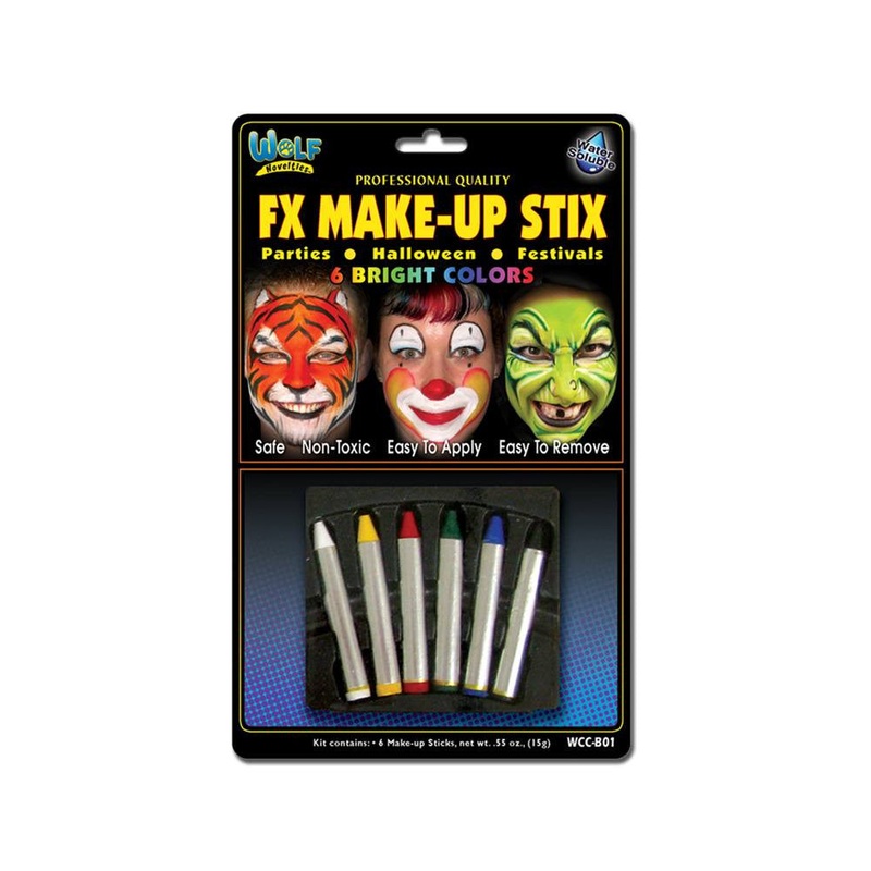Wolfe Face Paint Crayons – Bright (6/box)