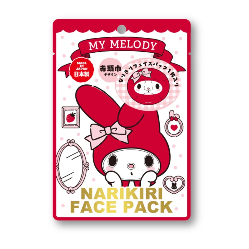 ASUNAROSYA Sanrio My Melody Narikiri Face Mask ASUNAROSYA 1p Red