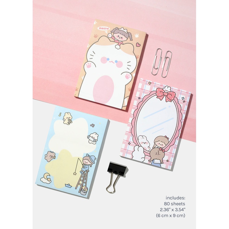 Official Key Items Sticky Notes Cat