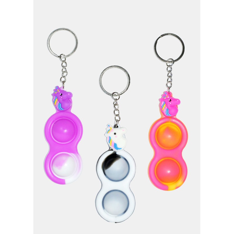 Unicorn Push Pop Keychain Fidget