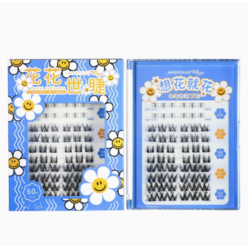 AMORTALS X Wiggle Floral Lash Book False Eyelashes 60pcs wiggle