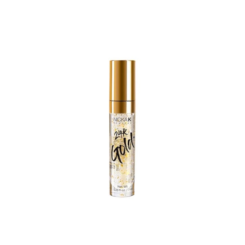 Nicka K New York LGGD01 24K Gold Lip Gloss – Gold Color 0.23 oz