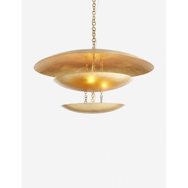 Florko Chandelier by Arteriors Gold Leaf 31″ Dia