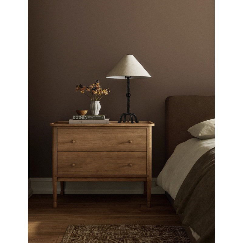 Franny Nightstand by Amber Lewis x Four Hands Saddle Brown