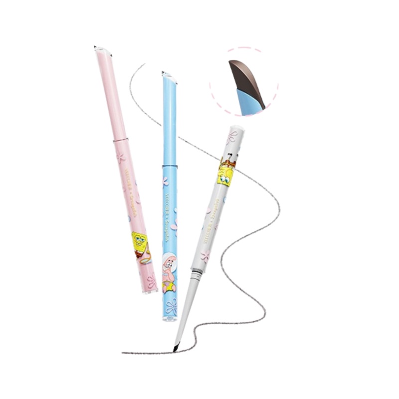 VEECCI X SpongeBob SquarePants Scimitar Eyeliner Gel Pen 0.05g x P01 Cold Black