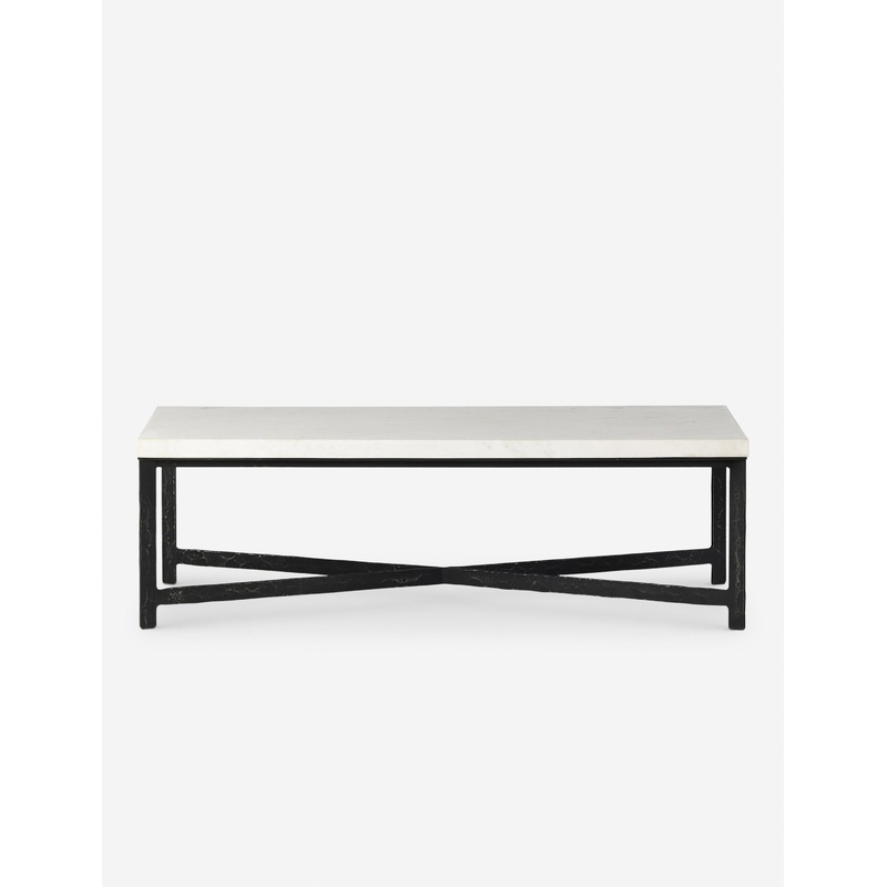 Breslin Coffee Table Black and White Marble