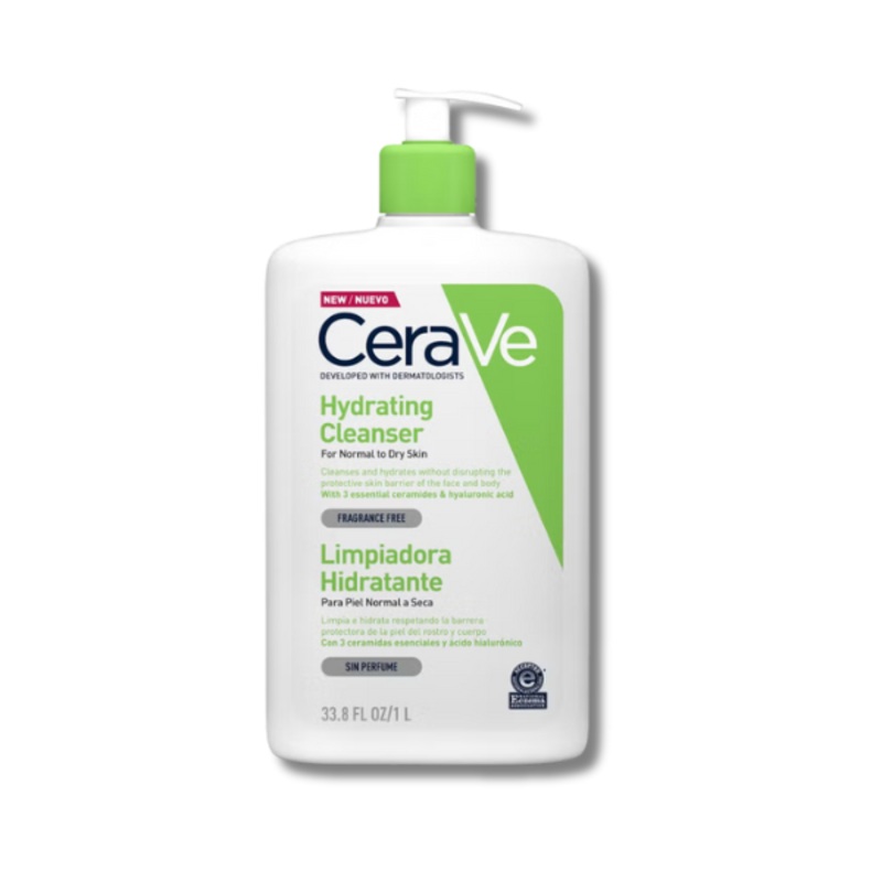 CeraVe Hydrating Cleanser with Hyaluronic Acid for Normal to Dry Skin 1000ml