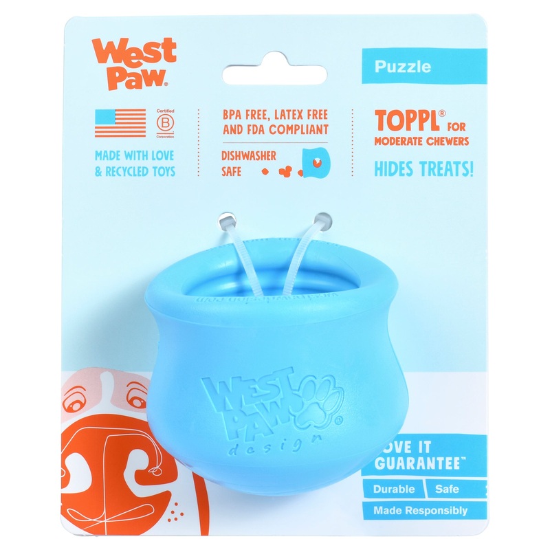 Toppl Treat Dispenser Dog Toy to Promote Mental Stimulation and Slow Eating – Small