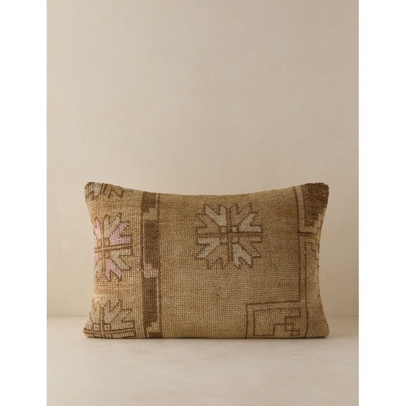 Vintage Lumbar Pillow No. 176, 16″ x 24″