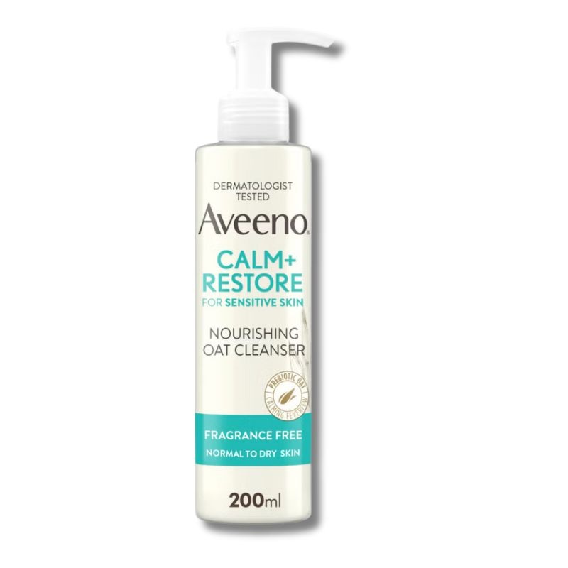 Aveeno Face Calm and Restore Nourishing Oat Cleanser 200ml