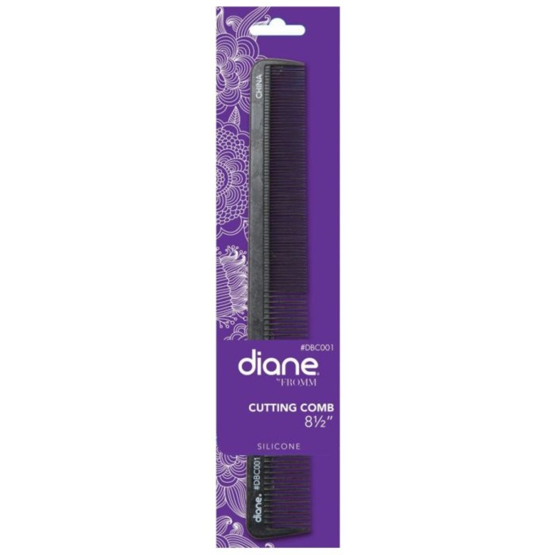 Diane Silicon Cut Black Comb 8.5 in