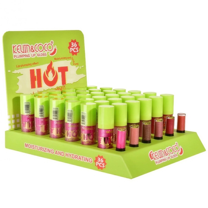 Kevin & Coco Plumping Lip Gloss – Wholesale Display 36 Units (KC1192)