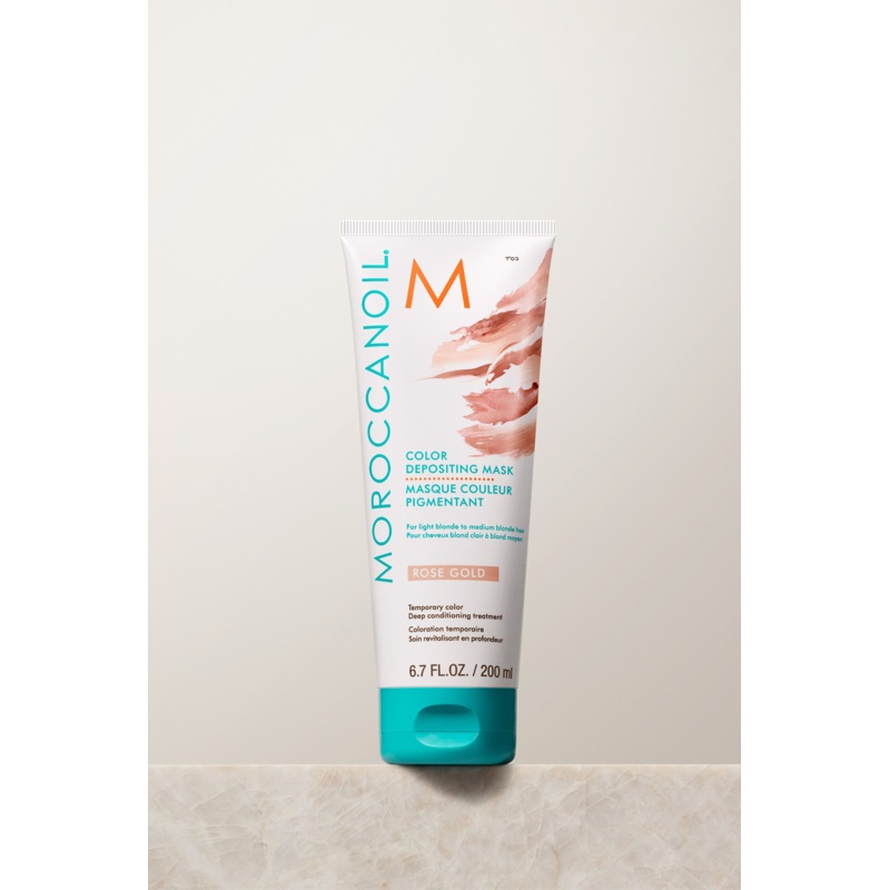 Moroccanoil Color Depositing Mask 6.7 oz / 200 ml – Rose Gold | Temporary Color